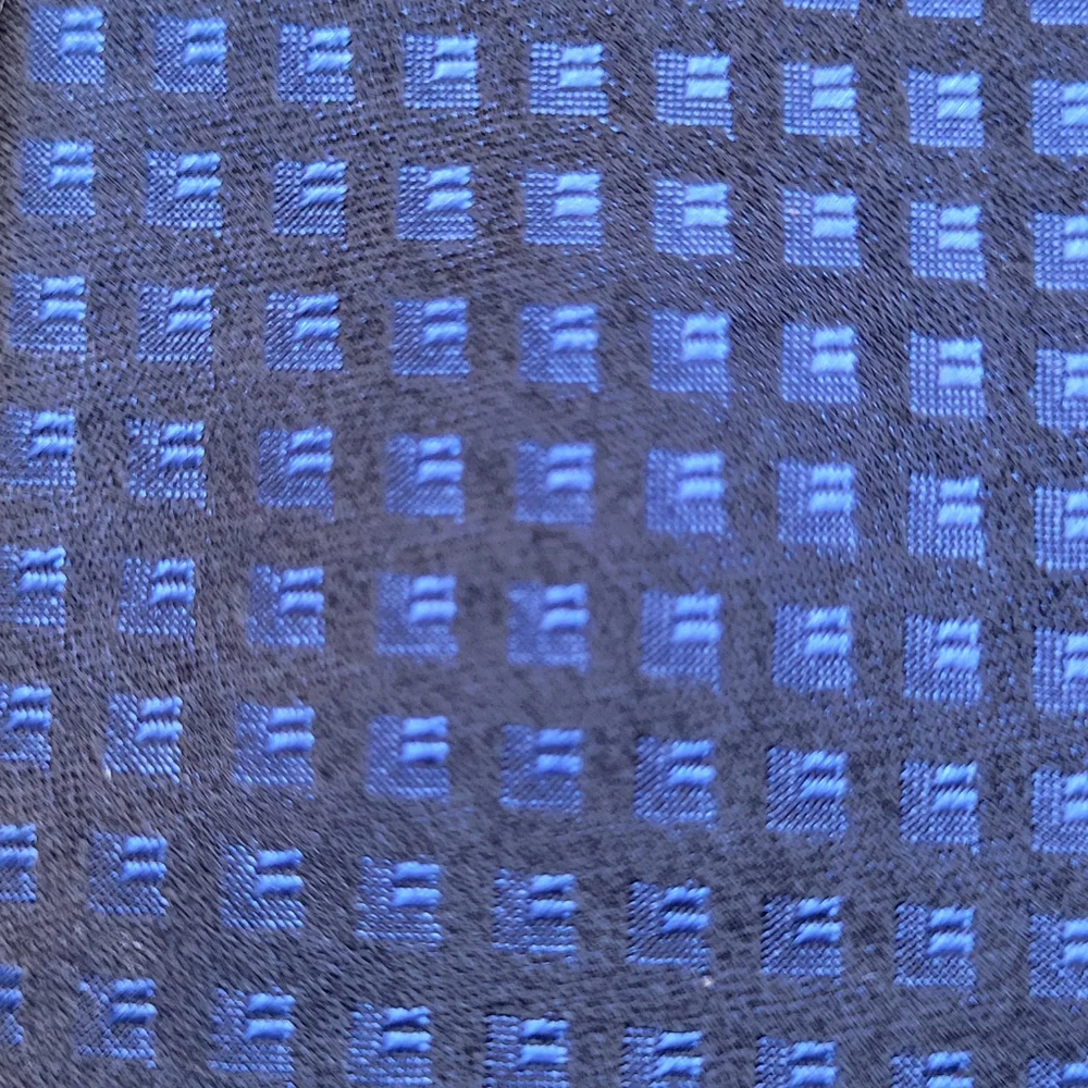 Hugo Boss Blue Patterned Silk Blend Men's Tie